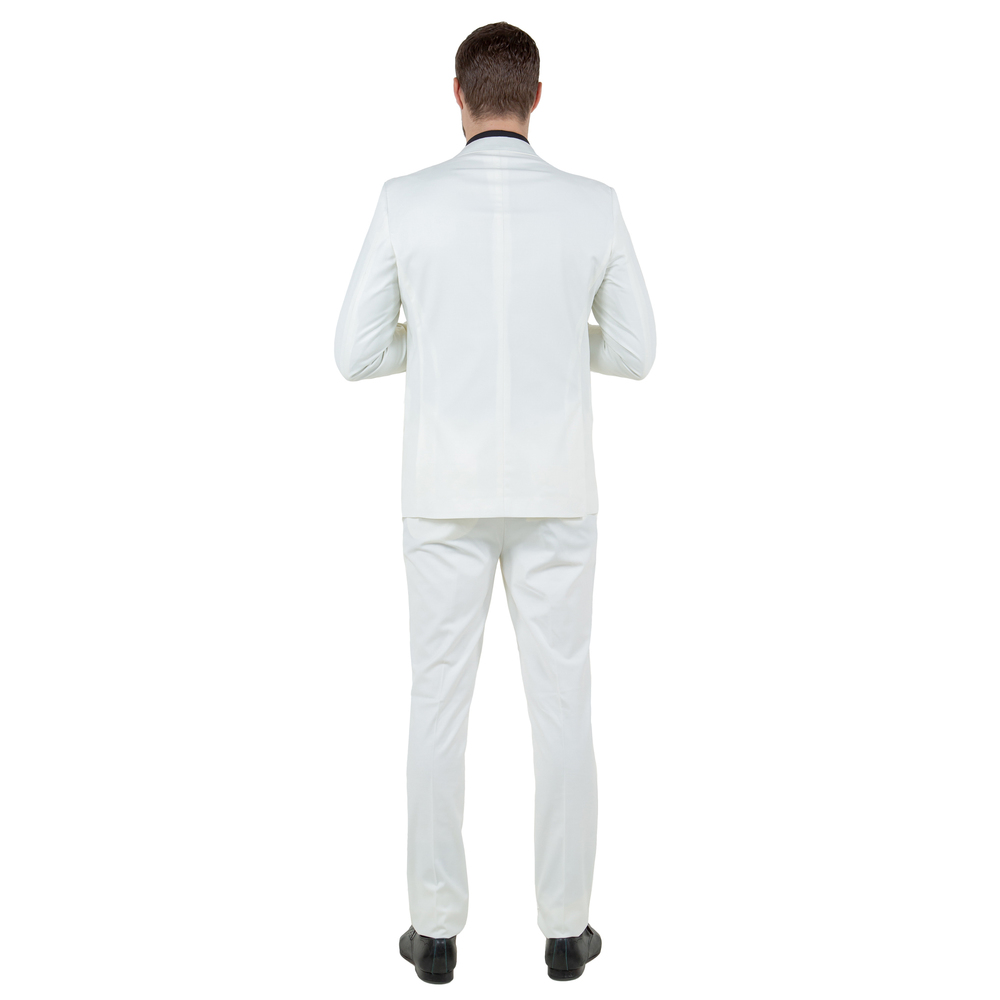 Hybrid Fit 2pc Notch Lapel Tuxedo by Sean Alexander, Ivory - Picture 4 of 7